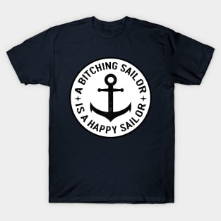 Black Anchor Bitching Sailor T-Shirt